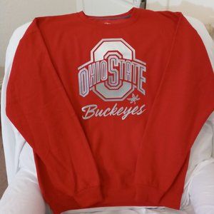 Ohio State Logo on Red Sweat Shirt